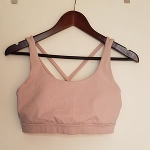 Lululemon energy sports bra light pink